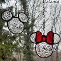 Vitrail Disney Mickey et Minnie